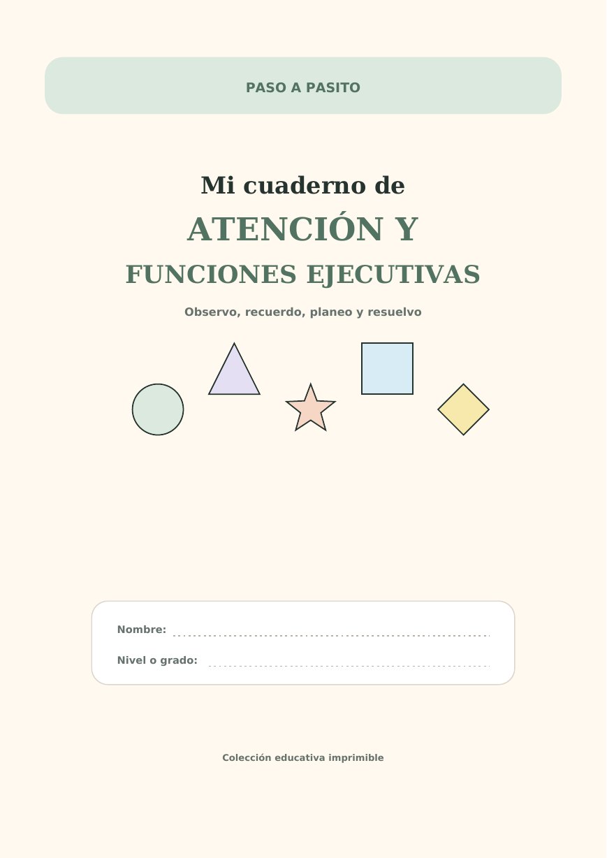 Portada de Atención y funciones ejecutivas