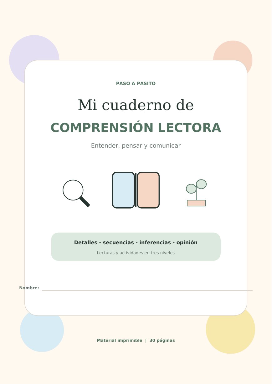 Portada de Comprensión lectora
